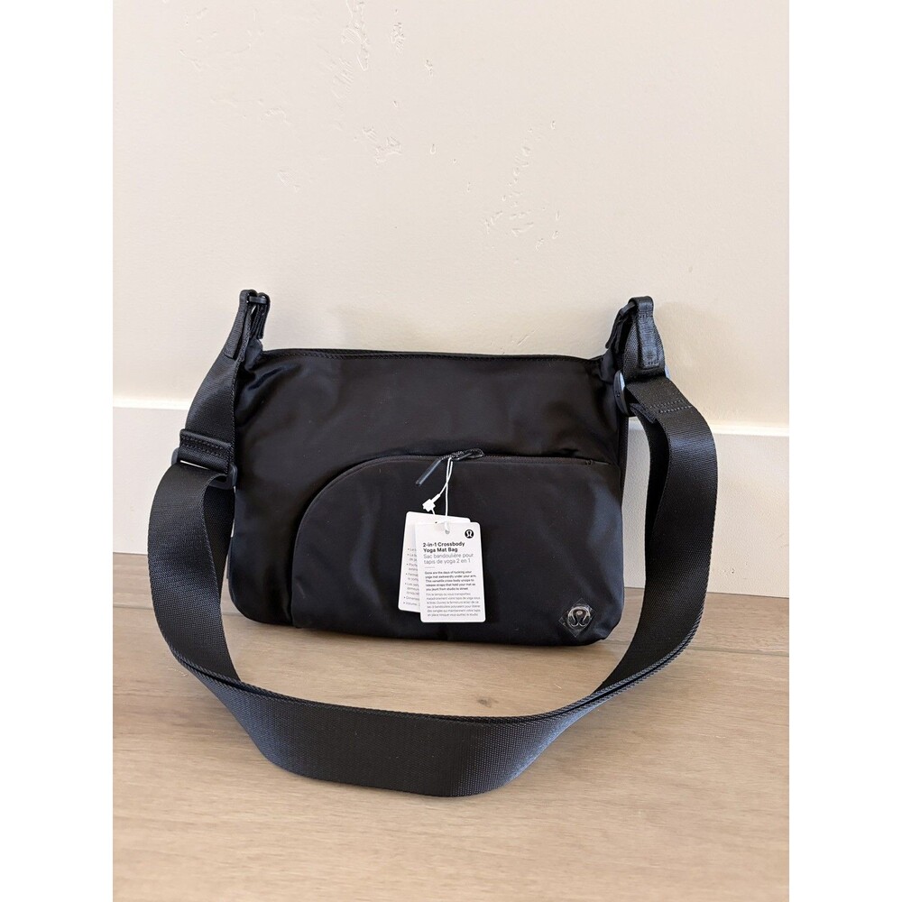 lululemon 2-in-1 Crossbody Yoga Mat Bag 3L Black NWT